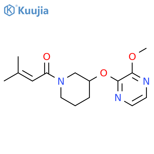 1-{3-[(3-methoxypyrazin-2-yl)oxy]piperidin-1-yl}-3-methylbut-2-en-1-one structure