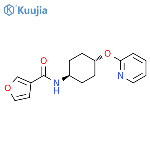 N-[(1r,4r)-4-(pyridin-2-yloxy)cyclohexyl]furan-3-carboxamide structure