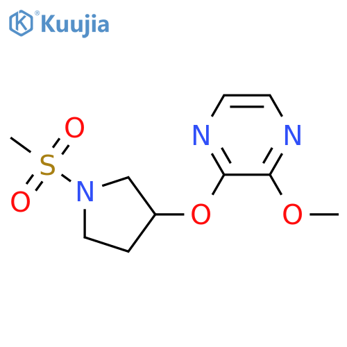 2-[(1-methanesulfonylpyrrolidin-3-yl)oxy]-3-methoxypyrazine structure