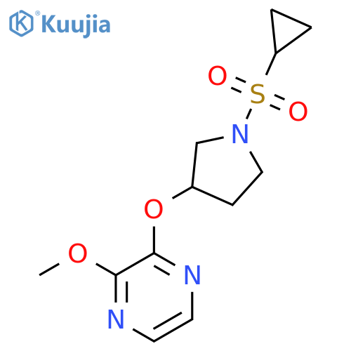 2-{[1-(cyclopropanesulfonyl)pyrrolidin-3-yl]oxy}-3-methoxypyrazine structure