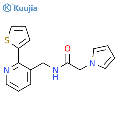 2-(1H-pyrrol-1-yl)-N-{[2-(thiophen-2-yl)pyridin-3-yl]methyl}acetamide structure