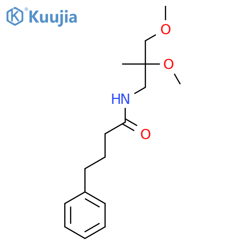N-(2,3-dimethoxy-2-methylpropyl)-4-phenylbutanamide structure