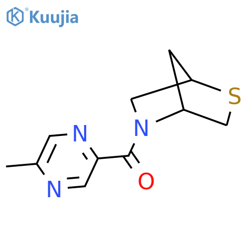 5-(5-methylpyrazine-2-carbonyl)-2-thia-5-azabicyclo[2.2.1]heptane structure