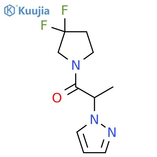 1-(3,3-difluoropyrrolidin-1-yl)-2-(1H-pyrazol-1-yl)propan-1-one structure