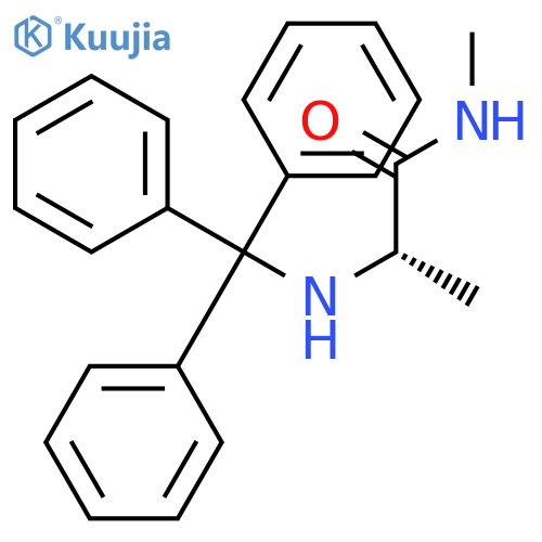 N-Methyl-N~2~-(triphenylmethyl)-L-alaninamide structure