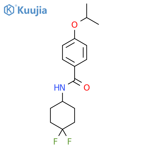 N-(4,4-difluorocyclohexyl)-4-(propan-2-yloxy)benzamide structure