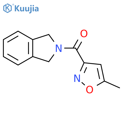 2-(5-methyl-1,2-oxazole-3-carbonyl)-2,3-dihydro-1H-isoindole structure