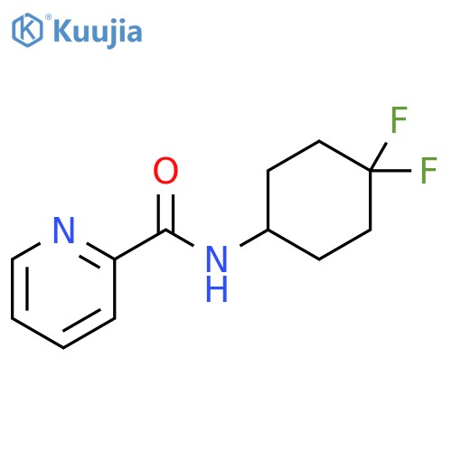 N-(4,4-difluorocyclohexyl)pyridine-2-carboxamide structure