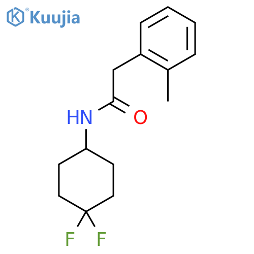 N-(4,4-difluorocyclohexyl)-2-(2-methylphenyl)acetamide structure