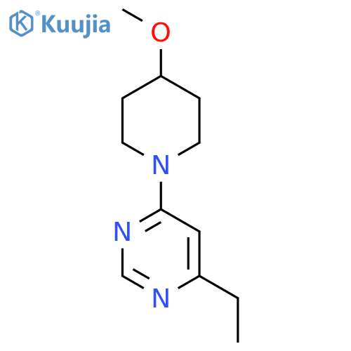 4-Ethyl-6-(4-methoxypiperidin-1-yl)pyrimidine structure