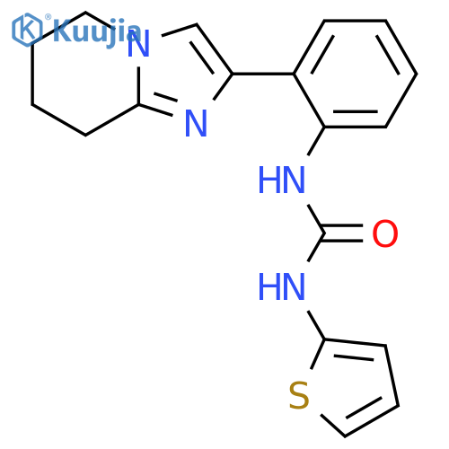 1-(2-{5H,6H,7H,8H-imidazo1,2-apyridin-2-yl}phenyl)-3-(thiophen-2-yl)urea structure