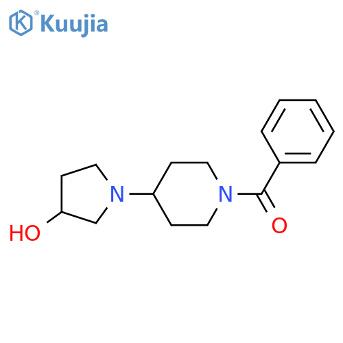 1-(1-benzoylpiperidin-4-yl)pyrrolidin-3-ol structure