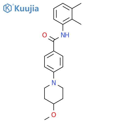 N-(2,3-dimethylphenyl)-4-(4-methoxypiperidin-1-yl)benzamide structure