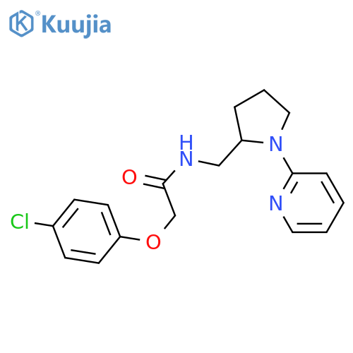 2-(4-chlorophenoxy)-N-{1-(pyridin-2-yl)pyrrolidin-2-ylmethyl}acetamide structure