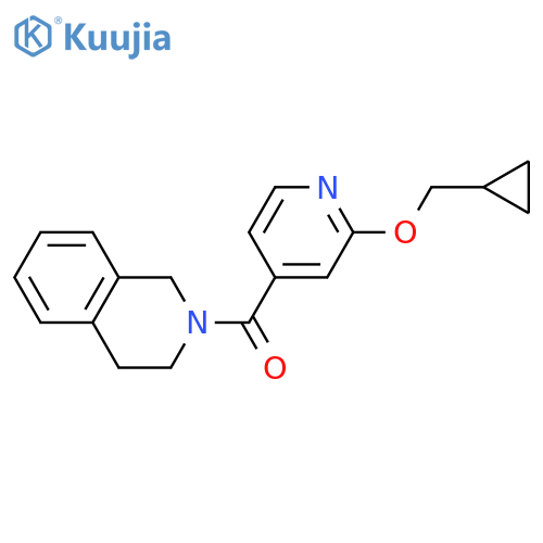 [2-(cyclopropylmethoxy)pyridin-4-yl]-(3,4-dihydro-1H-isoquinolin-2-yl)methanone structure