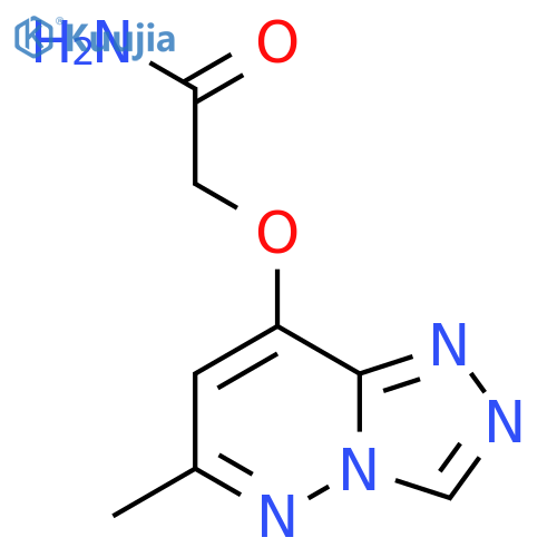 2-({6-methyl-[1,2,4]triazolo[4,3-b]pyridazin-8-yl}oxy)acetamide structure