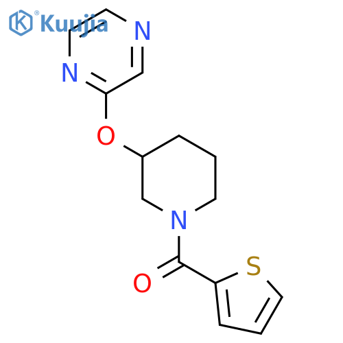 2-{[1-(thiophene-2-carbonyl)piperidin-3-yl]oxy}pyrazine structure