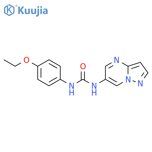 1-(4-ethoxyphenyl)-3-{pyrazolo1,5-apyrimidin-6-yl}urea structure