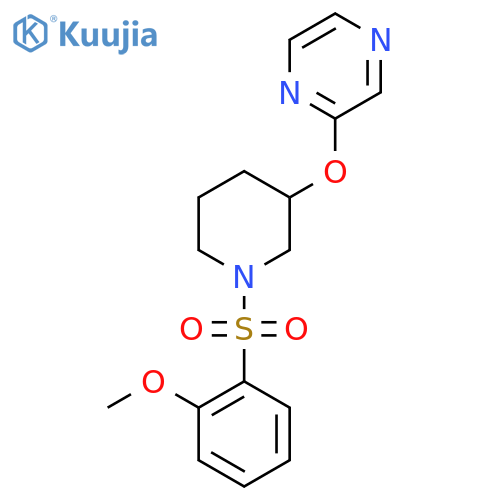 2-{[1-(2-methoxybenzenesulfonyl)piperidin-3-yl]oxy}pyrazine structure