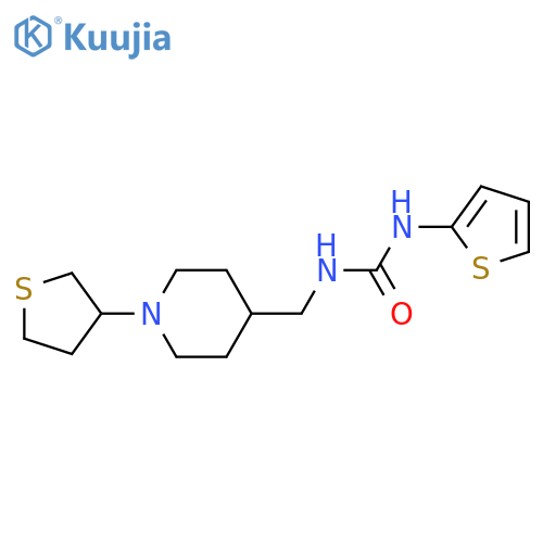 1-{[1-(thiolan-3-yl)piperidin-4-yl]methyl}-3-(thiophen-2-yl)urea structure