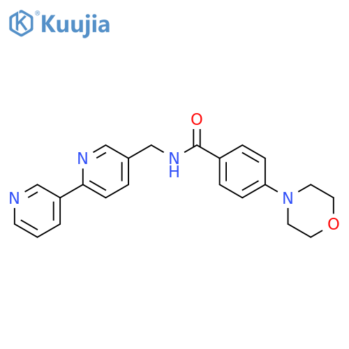 N-({[2,3'-bipyridine]-5-yl}methyl)-4-(morpholin-4-yl)benzamide structure