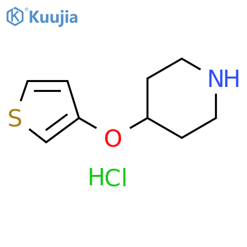 4-(thiophen-3-yloxy)piperidine hydrochloride structure