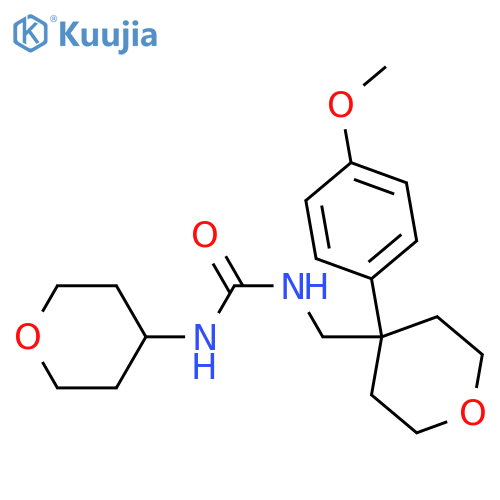 3-{[4-(4-methoxyphenyl)oxan-4-yl]methyl}-1-(oxan-4-yl)urea structure