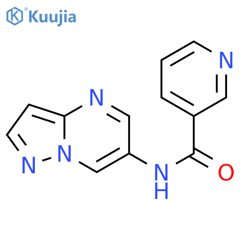 N-{pyrazolo[1,5-a]pyrimidin-6-yl}pyridine-3-carboxamide structure