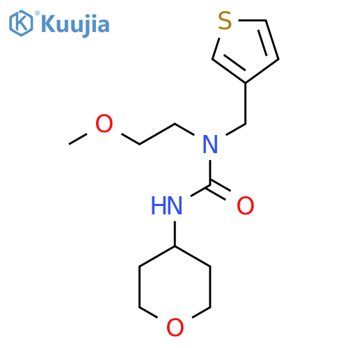 3-(2-methoxyethyl)-1-(oxan-4-yl)-3-[(thiophen-3-yl)methyl]urea structure