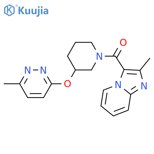 3-methyl-6-[(1-{2-methylimidazo[1,2-a]pyridine-3-carbonyl}piperidin-3-yl)oxy]pyridazine structure