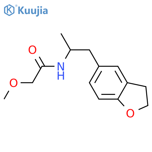 N-[1-(2,3-dihydro-1-benzofuran-5-yl)propan-2-yl]-2-methoxyacetamide structure