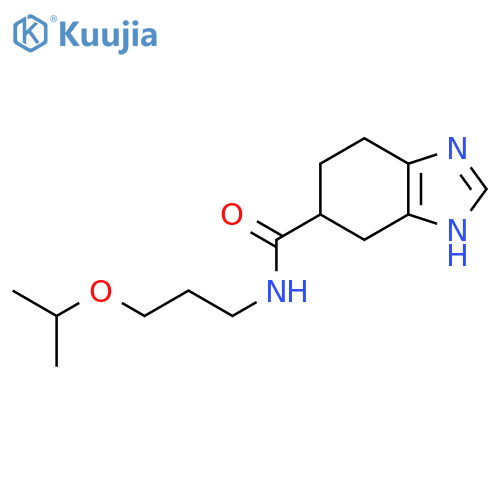 N-3-(propan-2-yloxy)propyl-4,5,6,7-tetrahydro-1H-1,3-benzodiazole-5-carboxamide structure