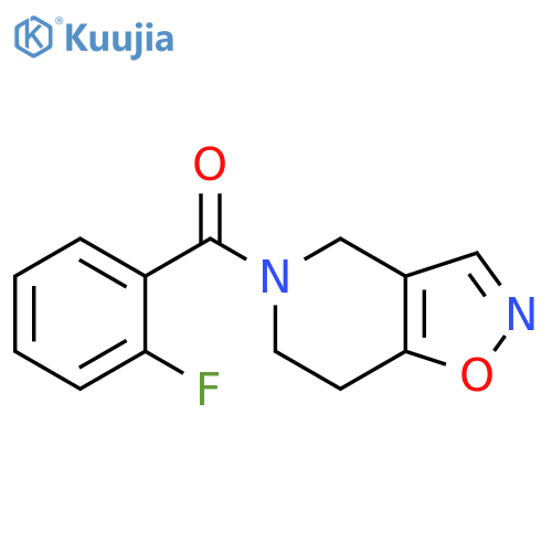 6,7-dihydro-4H-[1,2]oxazolo[4,5-c]pyridin-5-yl-(2-fluorophenyl)methanone structure
