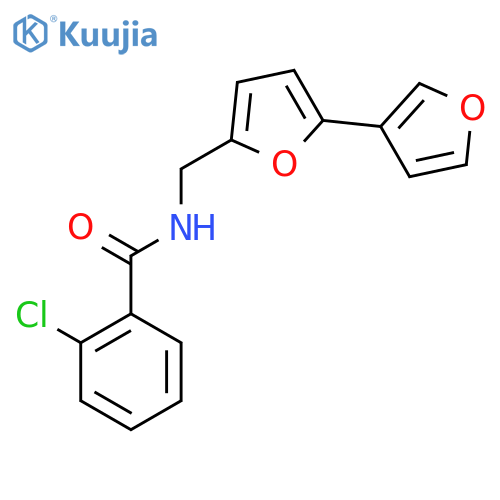 N-({[2,3'-bifuran]-5-yl}methyl)-2-chlorobenzamide structure