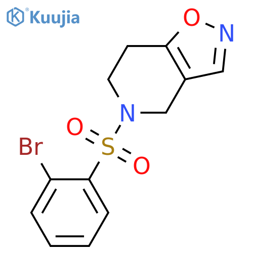 5-(2-bromophenyl)sulfonyl-6,7-dihydro-4H-[1,2]oxazolo[4,5-c]pyridine structure