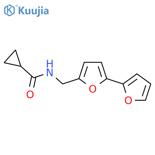 N-({[2,2'-bifuran]-5-yl}methyl)cyclopropanecarboxamide structure