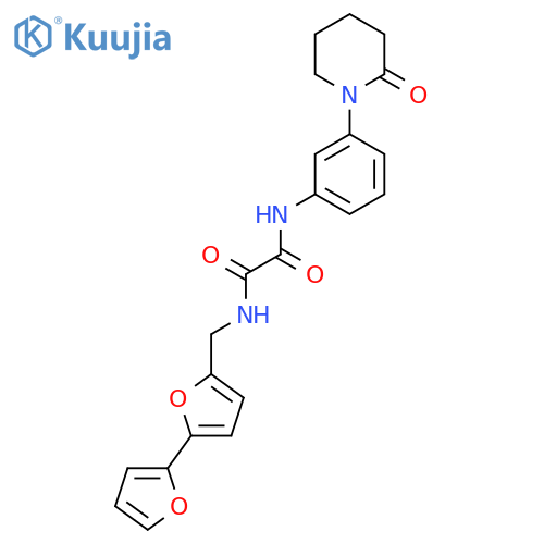 N-({2,2'-bifuran-5-yl}methyl)-N'-3-(2-oxopiperidin-1-yl)phenylethanediamide structure