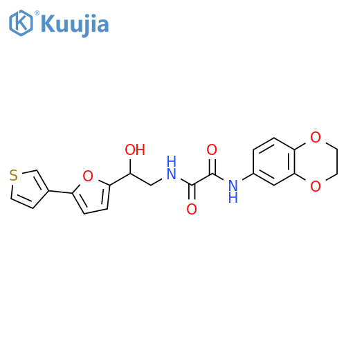 N'-(2,3-dihydro-1,4-benzodioxin-6-yl)-N-{2-hydroxy-2-5-(thiophen-3-yl)furan-2-ylethyl}ethanediamide structure