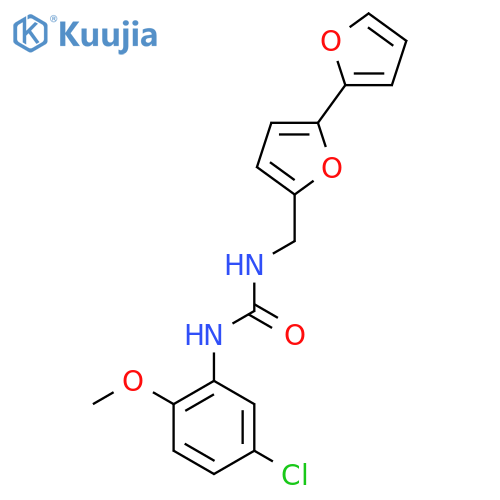 3-({2,2'-bifuran-5-yl}methyl)-1-(5-chloro-2-methoxyphenyl)urea structure