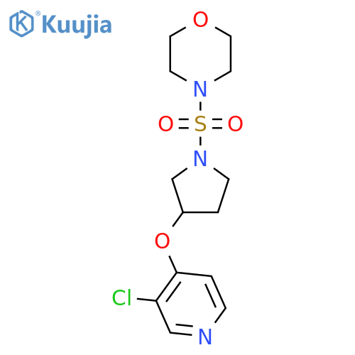4-((3-((3-Chloropyridin-4-yl)oxy)pyrrolidin-1-yl)sulfonyl)morpholine structure