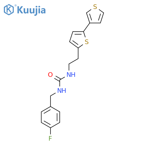 3-(2-{2,3'-bithiophene-5-yl}ethyl)-1-(4-fluorophenyl)methylurea structure