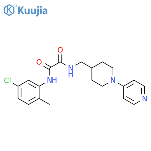 N'-(5-chloro-2-methylphenyl)-N-{[1-(pyridin-4-yl)piperidin-4-yl]methyl}ethanediamide structure