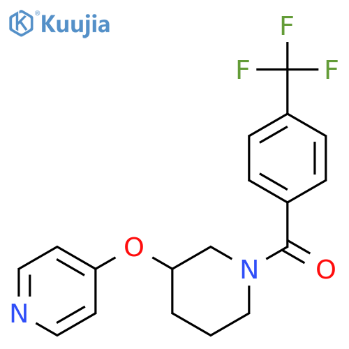 4-({1-4-(trifluoromethyl)benzoylpiperidin-3-yl}oxy)pyridine structure