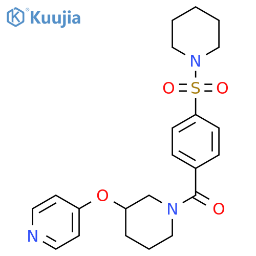 4-({1-4-(piperidine-1-sulfonyl)benzoylpiperidin-3-yl}oxy)pyridine structure