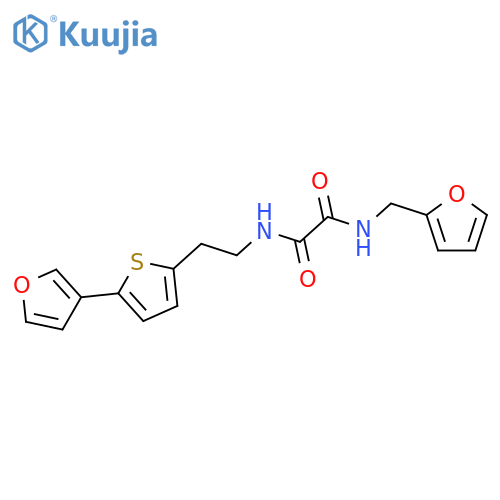 N'-(furan-2-yl)methyl-N-{2-5-(furan-3-yl)thiophen-2-ylethyl}ethanediamide structure
