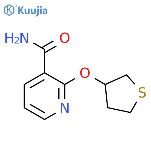 2-((Tetrahydrothiophen-3-yl)oxy)nicotinamide structure