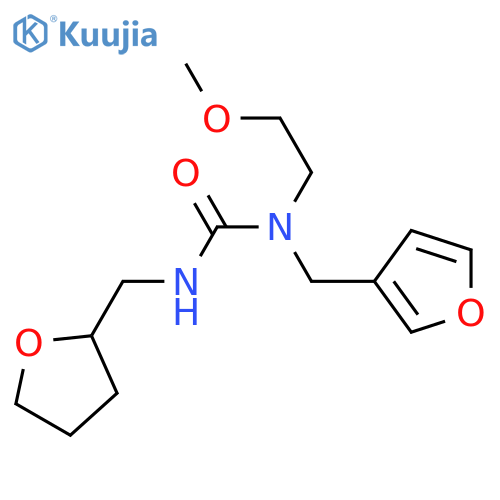 3-[(furan-3-yl)methyl]-3-(2-methoxyethyl)-1-[(oxolan-2-yl)methyl]urea structure