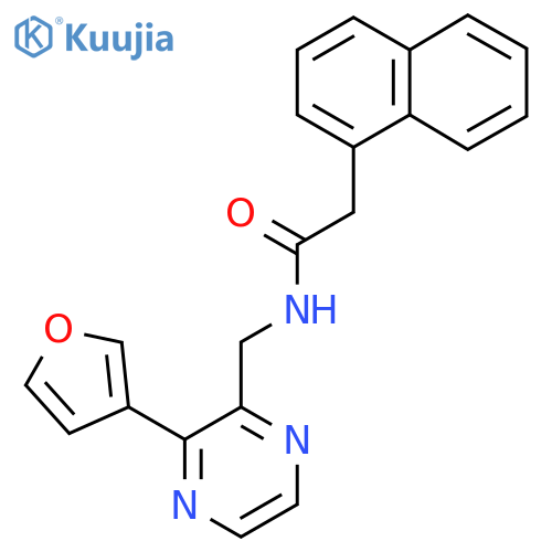 N-{3-(furan-3-yl)pyrazin-2-ylmethyl}-2-(naphthalen-1-yl)acetamide structure
