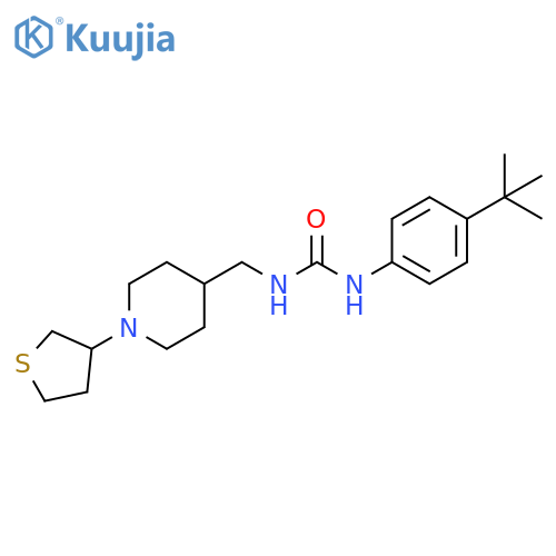 3-(4-tert-butylphenyl)-1-{[1-(thiolan-3-yl)piperidin-4-yl]methyl}urea structure