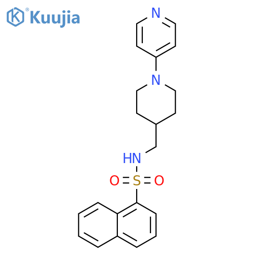 N-{1-(pyridin-4-yl)piperidin-4-ylmethyl}naphthalene-1-sulfonamide structure